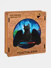 Деревянный фигурный пазл Active Puzzles "Беззубик",22x22 см, 100 деталей