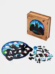 Деревянный фигурный пазл Active Puzzles "Беззубик",22x22 см, 100 деталей
