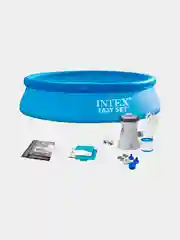 Бассейн надувной Intex, 244 х 61 см, Easy Set, 28108NP, фильтр-насос, 1942 л