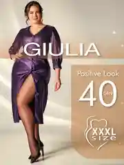 Карамельный колготки женские Giulia Positive Look 40 , больших размеров