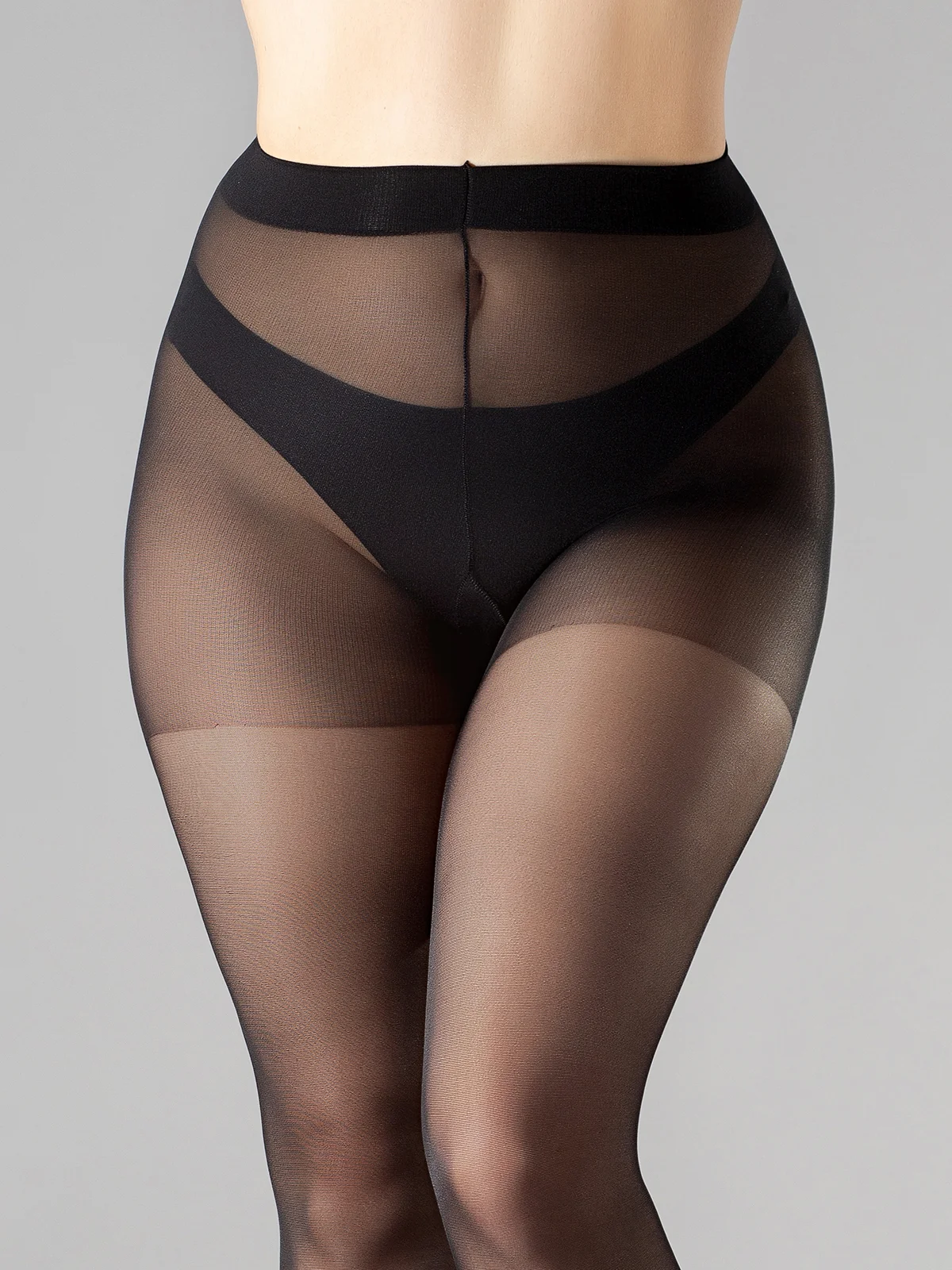 Черный колготки женские Giulia Positive Look 40 , больших размеров