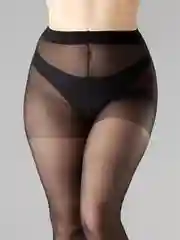 Черный колготки женские Giulia Positive Look 40 , больших размеров