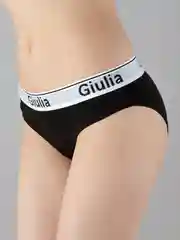 Черный трусы женские Giulia Cotton Slip 02