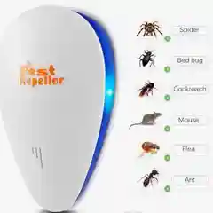 Белый отпугиватель насекомых и грызунов, ультразвуковой: Electronic Pest Repelling - Защита 24/7