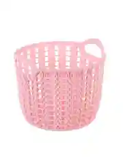 Корзинка вязаная круглая с ручками, 11х13 см