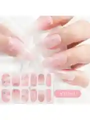 Розовый лаковые полоски для ногтей топ лак, наклейки для ногтей, дизайн ногтей