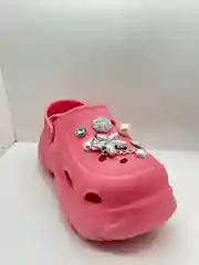 Кораллово-розовый сабо с джибитсами женские