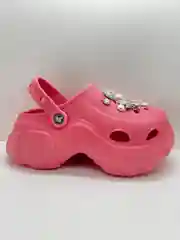 Кораллово-розовый сабо с джибитсами женские