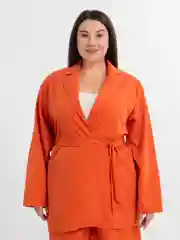 Оранжевый костюм с шортами летний