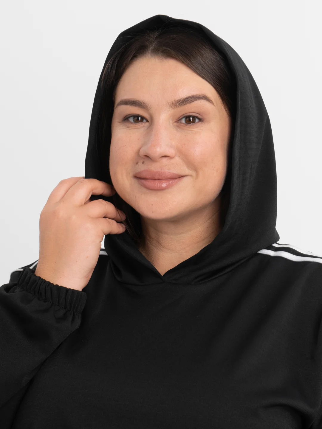 Черный спортивный костюм женский, большие размеры