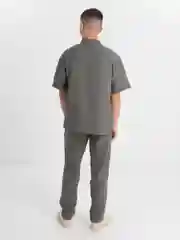 Зеленый мужской костюм тройка брючный, летний, лён