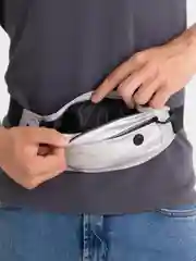 Серебряный поясная сумка спортивная унисекс