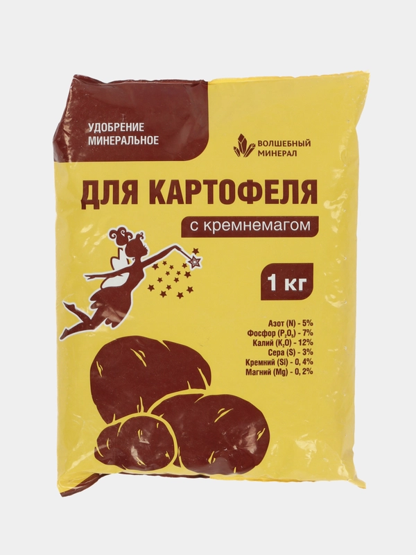 Смешанное удобрение минеральное ДЛЯ КАРТОФЕЛЯ С КРЕМНЕМАГОМ 1 кг Волшебный Минерал