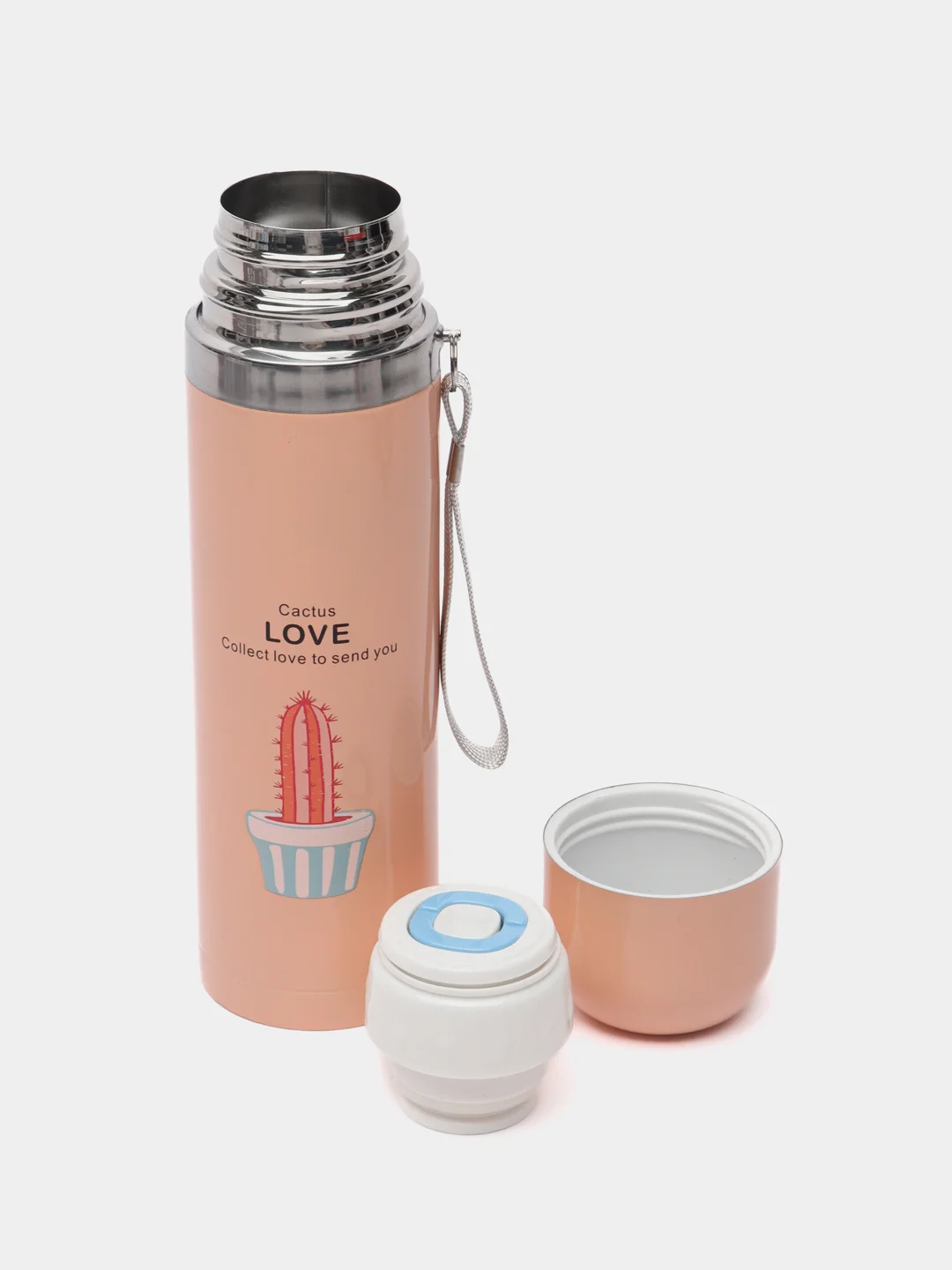 Коралловый меланж термос Стальной 500ml,