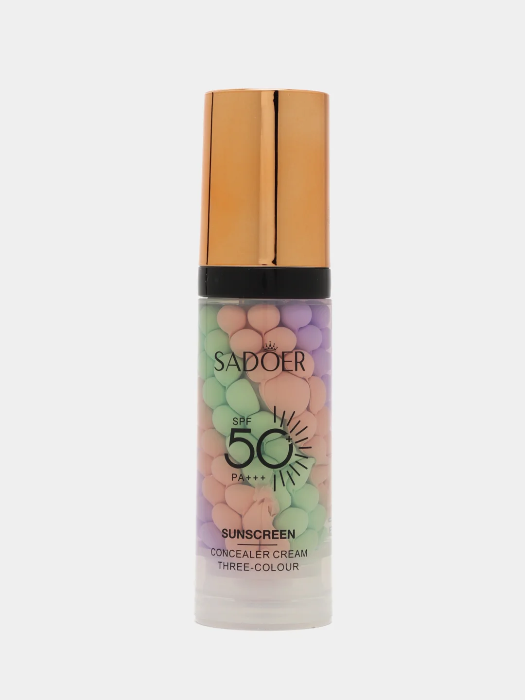База под макияж, трехцветная основа, тональный крем SPF 50