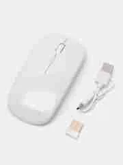 Белый беспроводная мышь со встроенным аккумулятором ультратонкая, Bluetooth