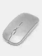 Серебряный беспроводная мышь со встроенным аккумулятором ультратонкая, Bluetooth