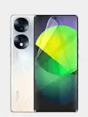 Прозрачный защитная плёнка для телефона Honor 70 гидрогелевая BROSCORP прозрачная тонкая, не стекло