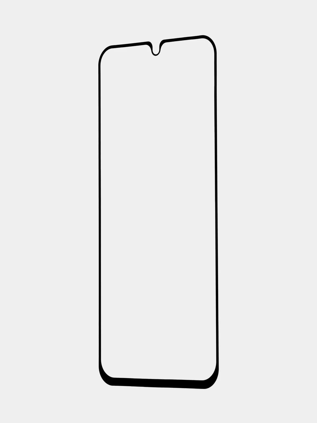 Прозрачный стекло для Samsung Galaxy A34, M34 защитное ROSCO с олеофобным покрытием и рамкой, матовое