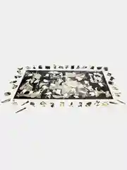 Деревянный фигурный пазл Active Puzzles "Герника", 27х60 см, 450 деталей