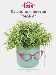 Белый горшок для цветов 0,65 л МАРИ