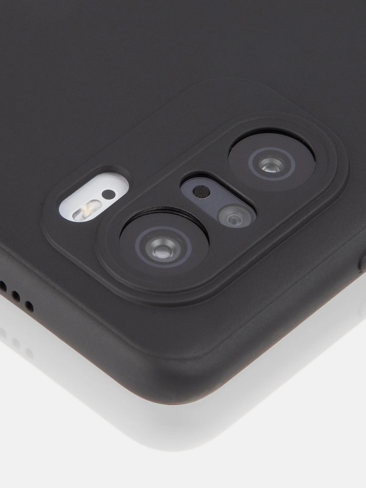 Черный чехол для Xiaomi Poco F3 силиконовый ROSCO матовый тонкий с бортиком, защитой вокруг камер