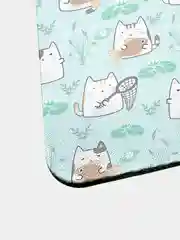 Коврик для компьютерной мыши Котики и рыбки
