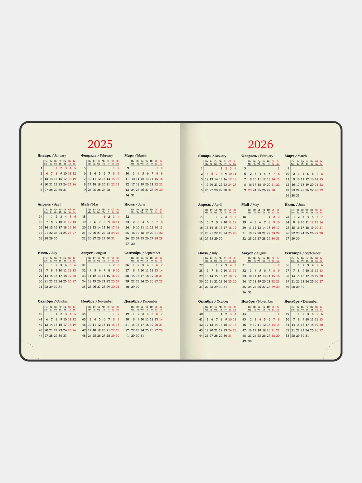 Ежедневник датированный 2025 Brauberg, планер планинг записная книжка А5, под кожу