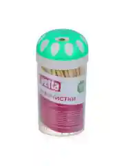 Зубочистки 100 штук, бамбук, пластиковая упаковка