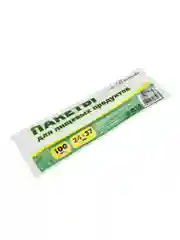 Пакеты для продуктов 100 штук, 24x37 см, в рулонах