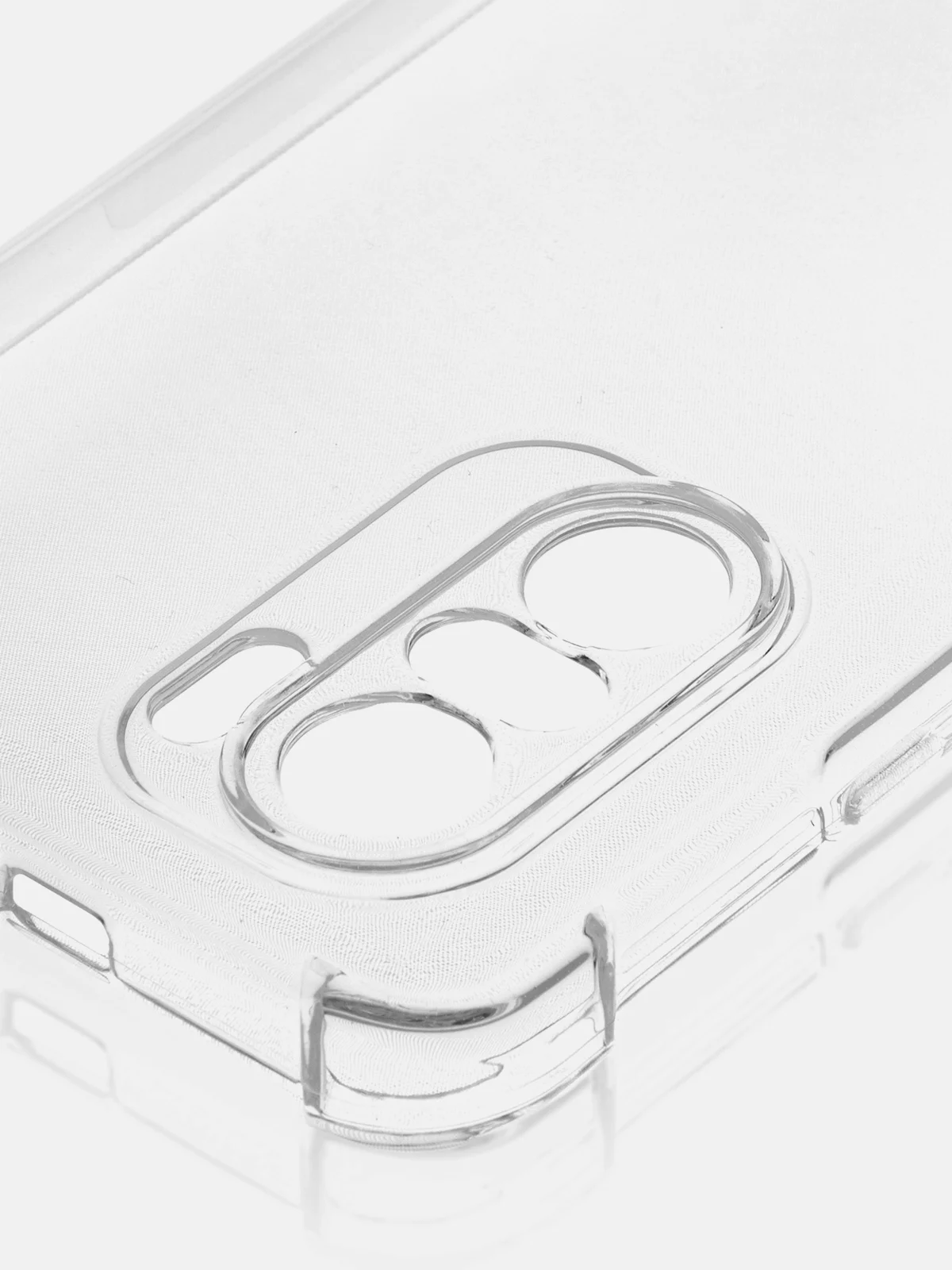 Прозрачный противоударный чехол для Xiaomi Poco F3 силиконовый ROSCO с усиленными углами, прозрачный