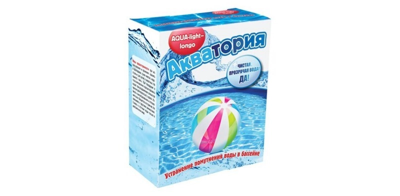 Средство для устранения помутнения воды в бассейне, 500 гр, "Акватория"