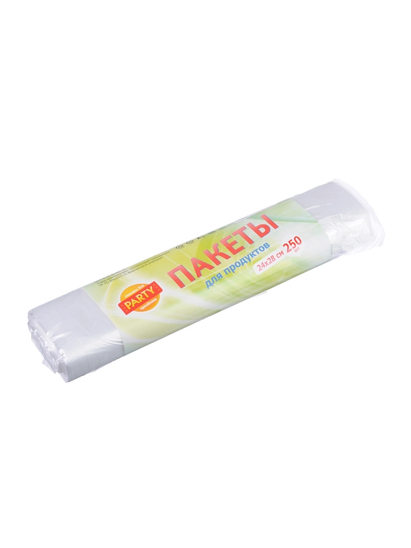 Пакеты для продуктов 250 штук, 24х28 см, 2 л, 6 мкм