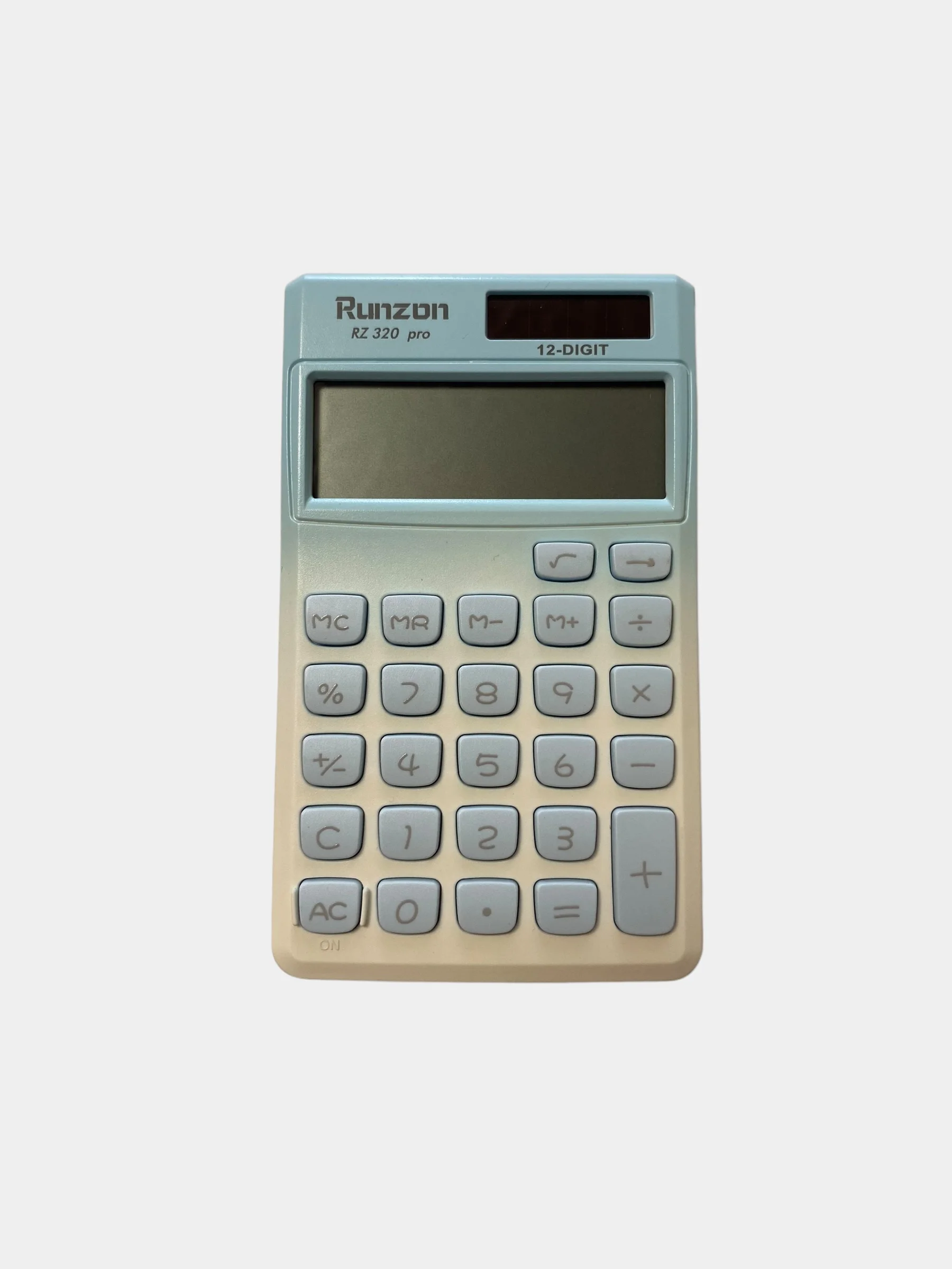 Голубой калькулятор rарманный, 10 разрядный, 11.9*7*1см