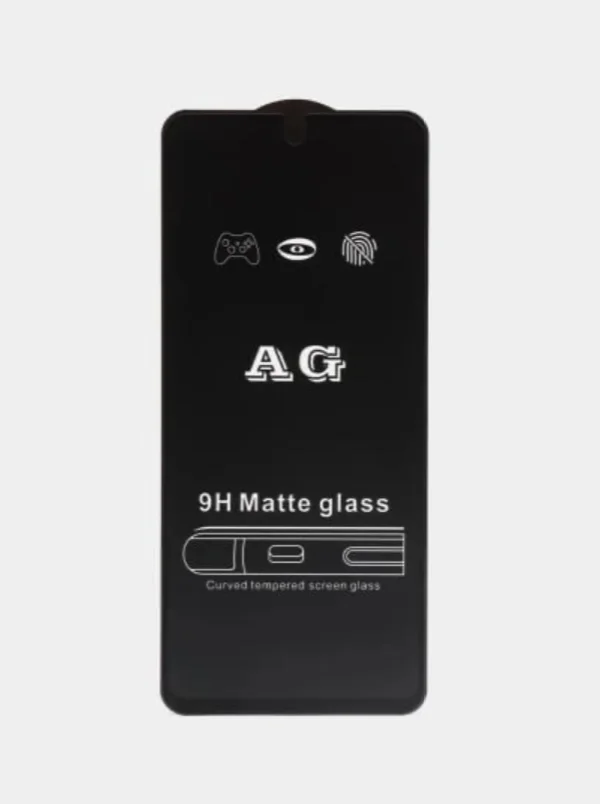 Черный защитное матовое стекло для Samsung Galaxy A05 / A05s (Самсунг Галакси А05 /  А05c)