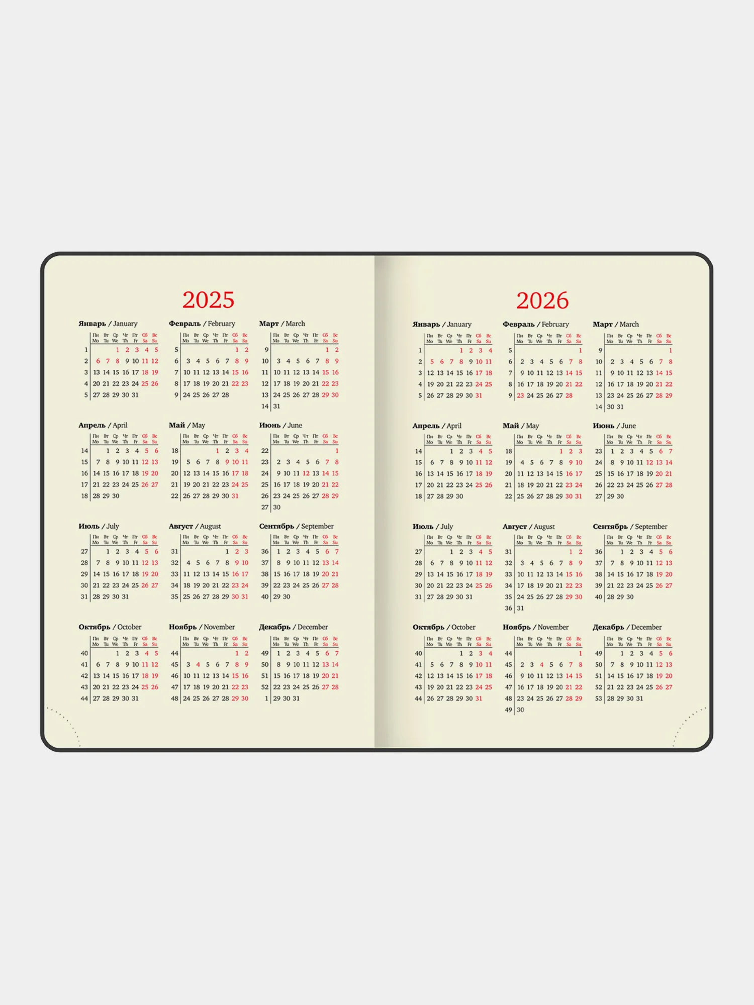 Ежедневник датированный 2025 Brauberg, планер планинг записная книжка А5, под кожу