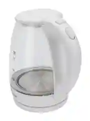 Чайник прозрачный электрический KIWI KK-3328, белый, стеклянный с подсветкой, 1,7 литра