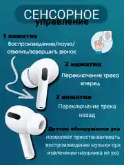Наушники беспроводные с дисплеем AirPro для iPhone, Android