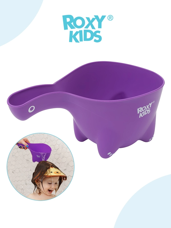 Ковшик для купания, ковш для ванной и мытья головы DINO SCOOP от ROXY-KIDS, фиолетовый