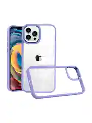 Сиреневый чехол Айфон, iPhone 15, 14, 13, 11, Про Макс прозрачный