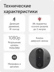 Беспроводной WiFi видеоглазок Ps-link с датчиком движения, записью на SD карту, звонком