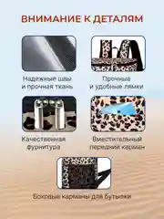 Светло-коричневый термосумка - рюкзак холодильник маленькая походная