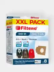 Мешки Filtero EIO 01 XXL PACK ЭКСТРА для пылесосов, синтетические, 8 штук + микрофильтр