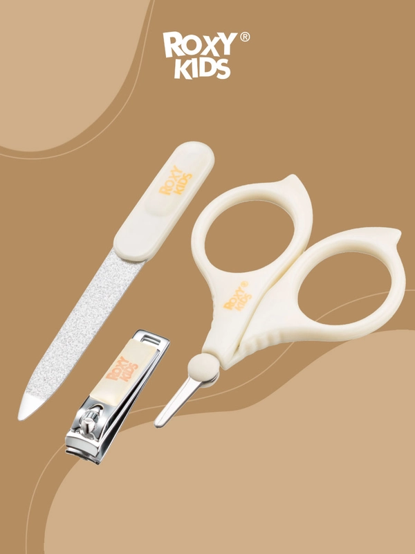 Набор маникюрный детский ROXY-KIDS: ножницы, пилочка, кусачки