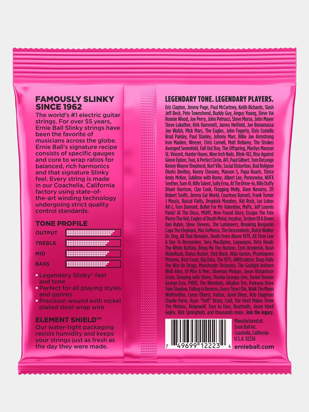 Струны для электрогитары Ernie Ball 2223 Super Slinky 9-42