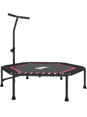 Батут спортивный с ручкой Unix Line Fitness, диаметр 130 см