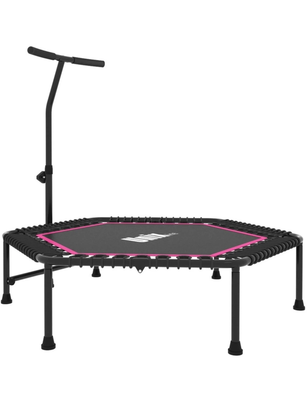 Батут спортивный с ручкой Unix Line Fitness, диаметр 130 см