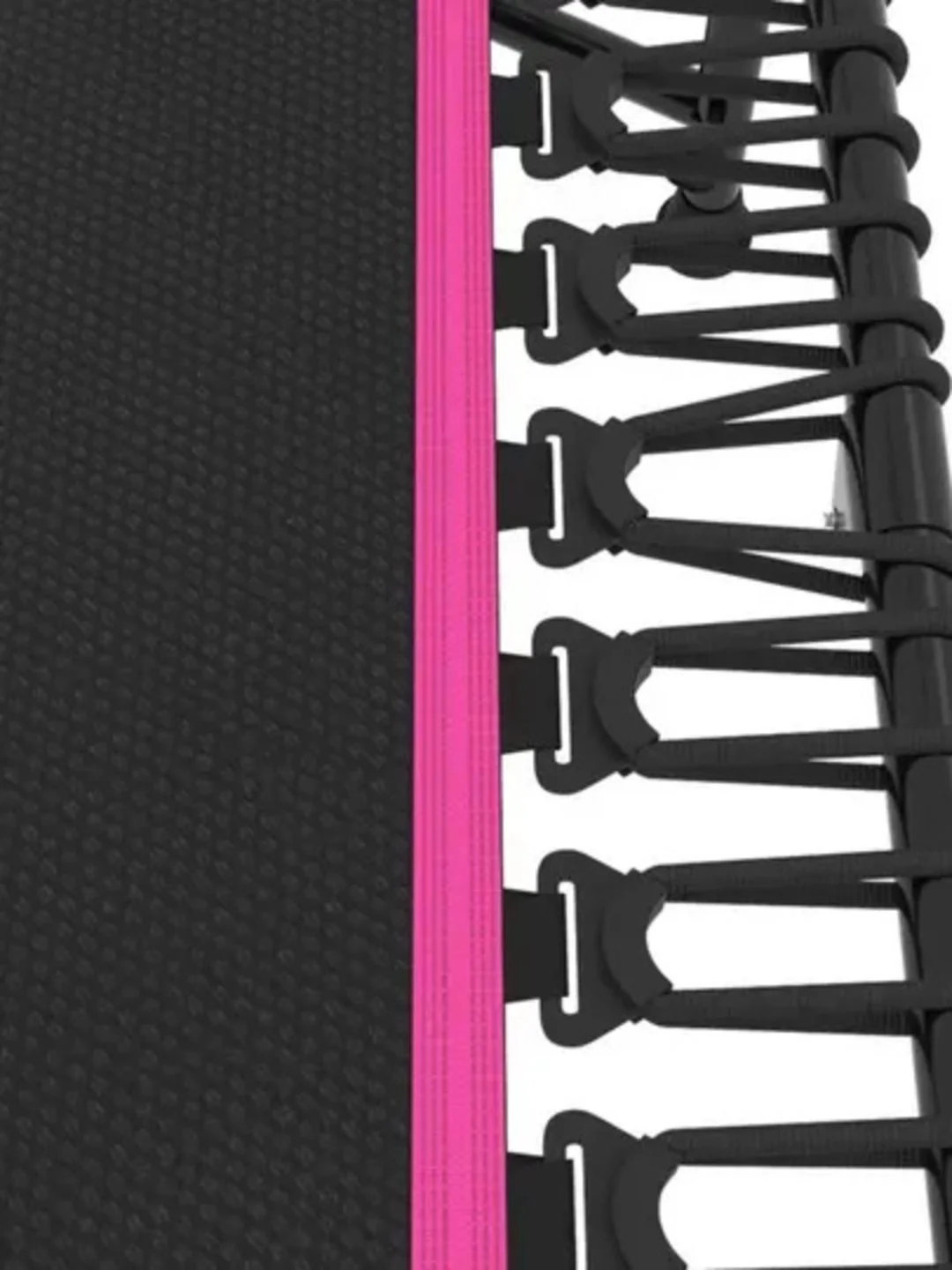 Розовый батут спортивный с ручкой Unix Line Fitness, диаметр 130 см