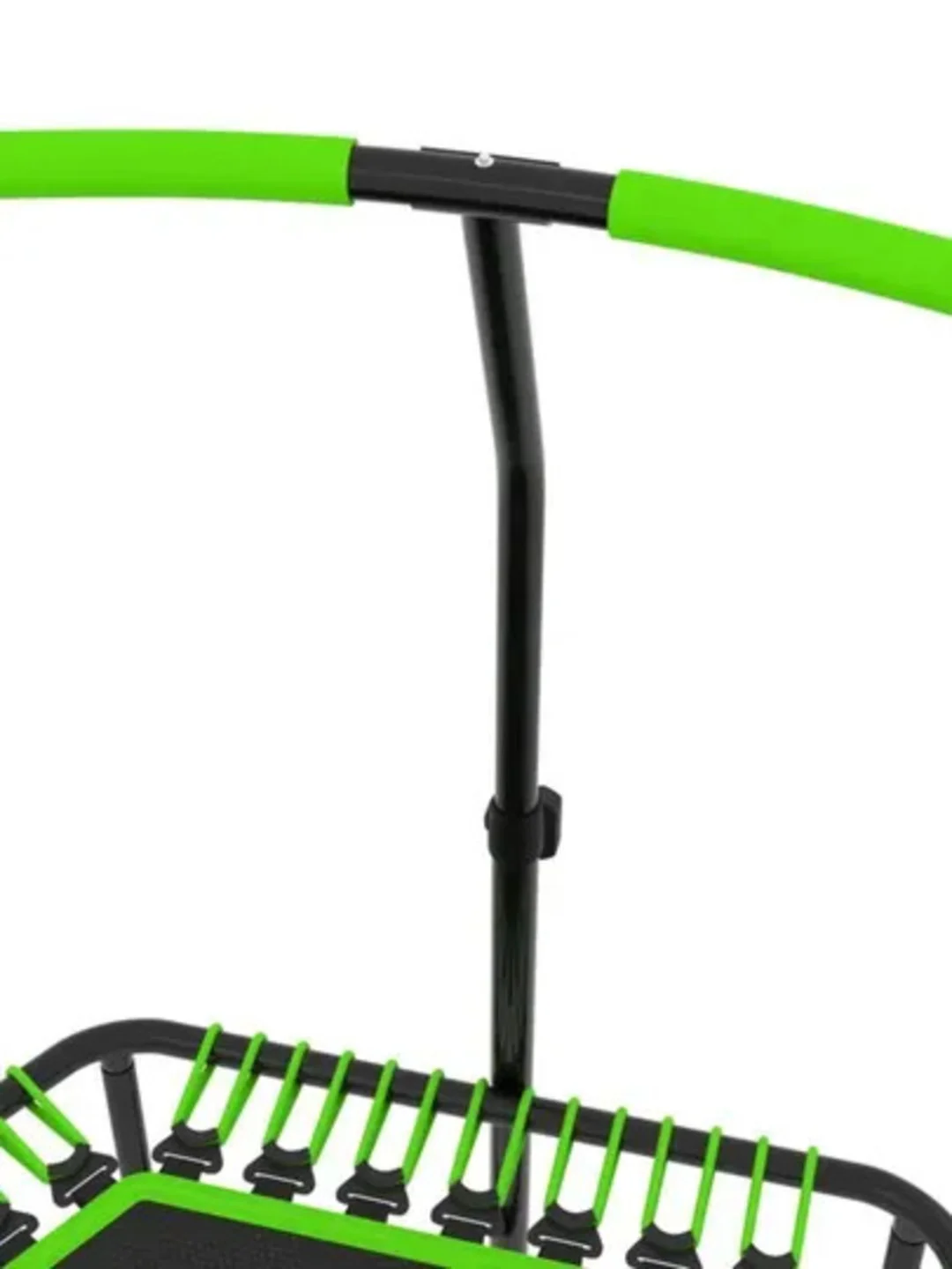 Зеленый батут спортивный с ручкой Unix Line Fitness, диаметр 130 см