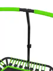 Зеленый батут спортивный с ручкой Unix Line Fitness, диаметр 130 см